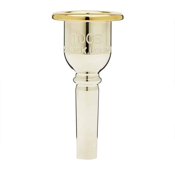 Heritage Trombone Mouthpiece Silver Plated with Gold Plated Rim and