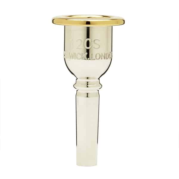 Heritage Trombone Mouthpiece Silver Plated with Gold Plated Rim and