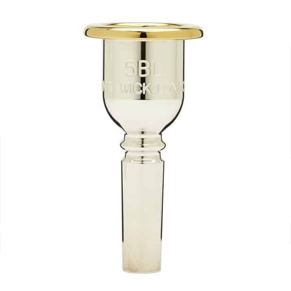 Heritage Trombone Mouthpiece Silver Plated with Gold Plated Rim and