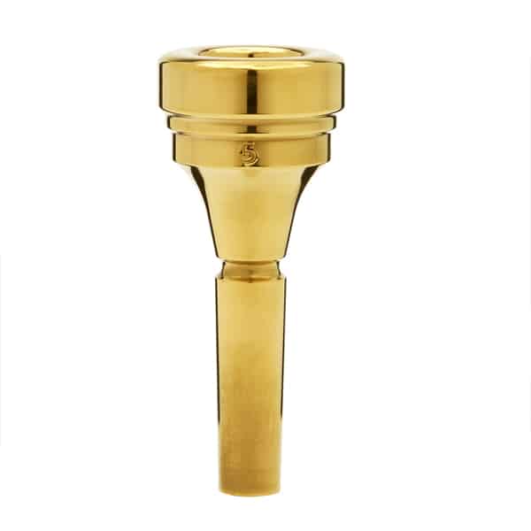 Classic Tenor Horn Mouthpiece Gold Plated 5 BrassFix UK